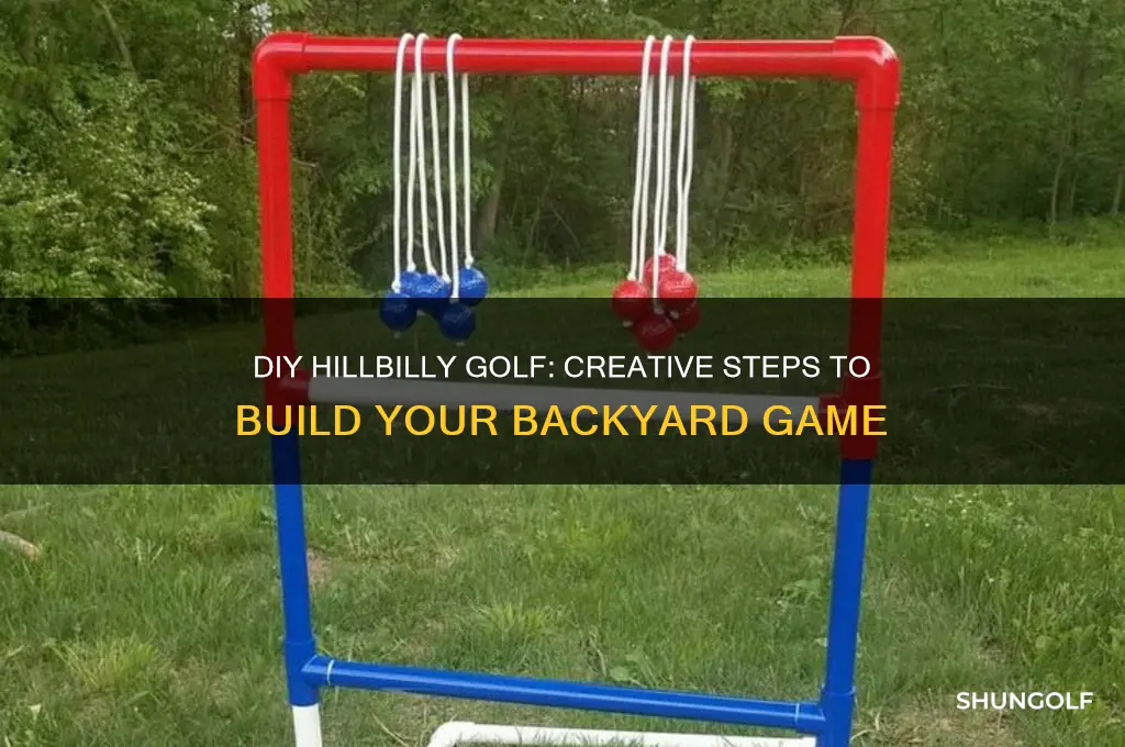 how to build a hillbilly golf game