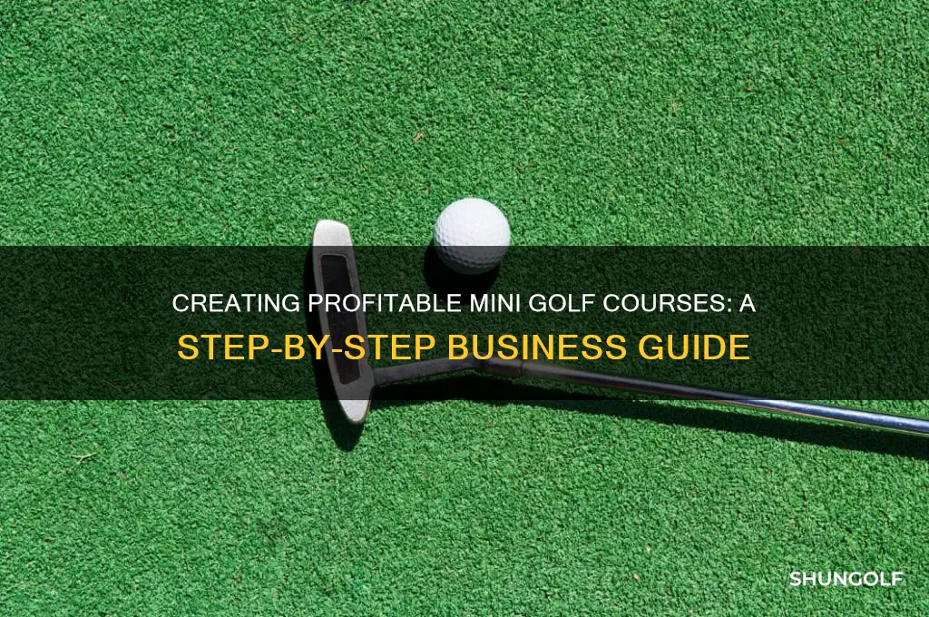 how to build a mini golf course business