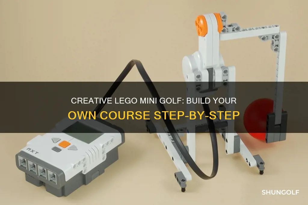 how to build a mini golf course out of lego