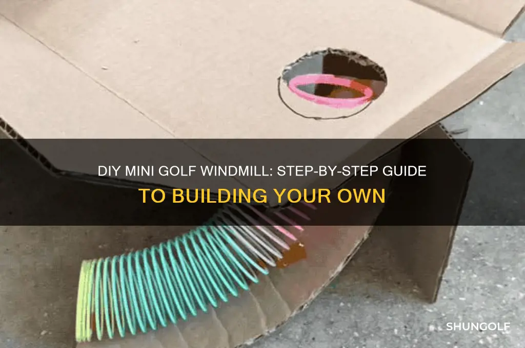 how to build a mini golf windmill