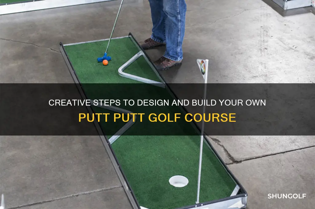 how to build a putt putt golf course