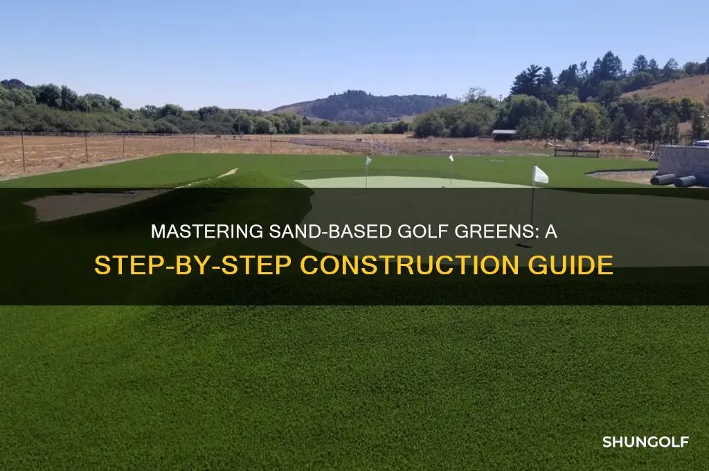 how to build a sand based golf green