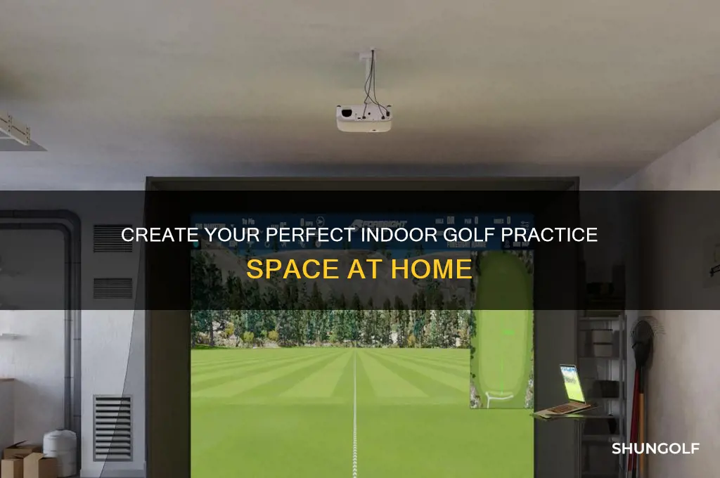 how to build an indoor golf practice area