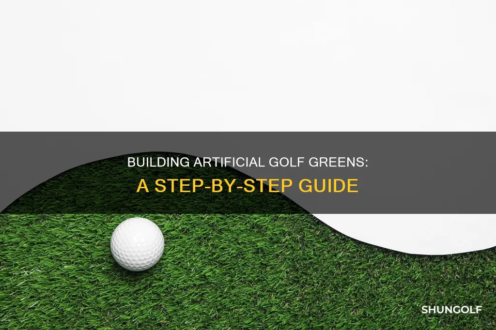 how to build artificial golf greens
