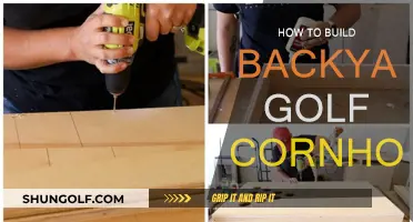 Building a Backyard Golf Cornhole Game