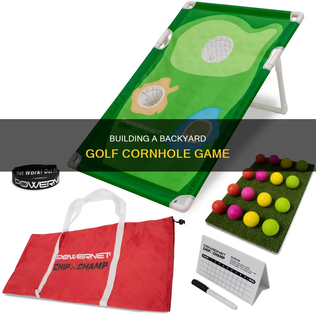 how to build backyard golf cornhole