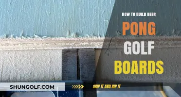 DIY Beer Pong Golf Boards: Easy Steps to Build Your Own
