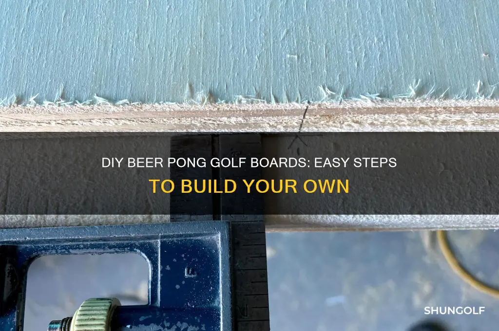 how to build beer pong golf boards