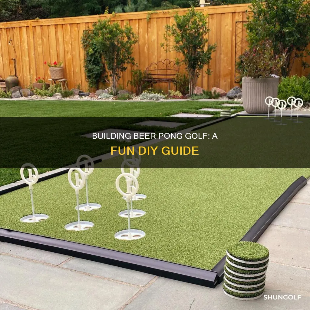 how to build beer pong golf