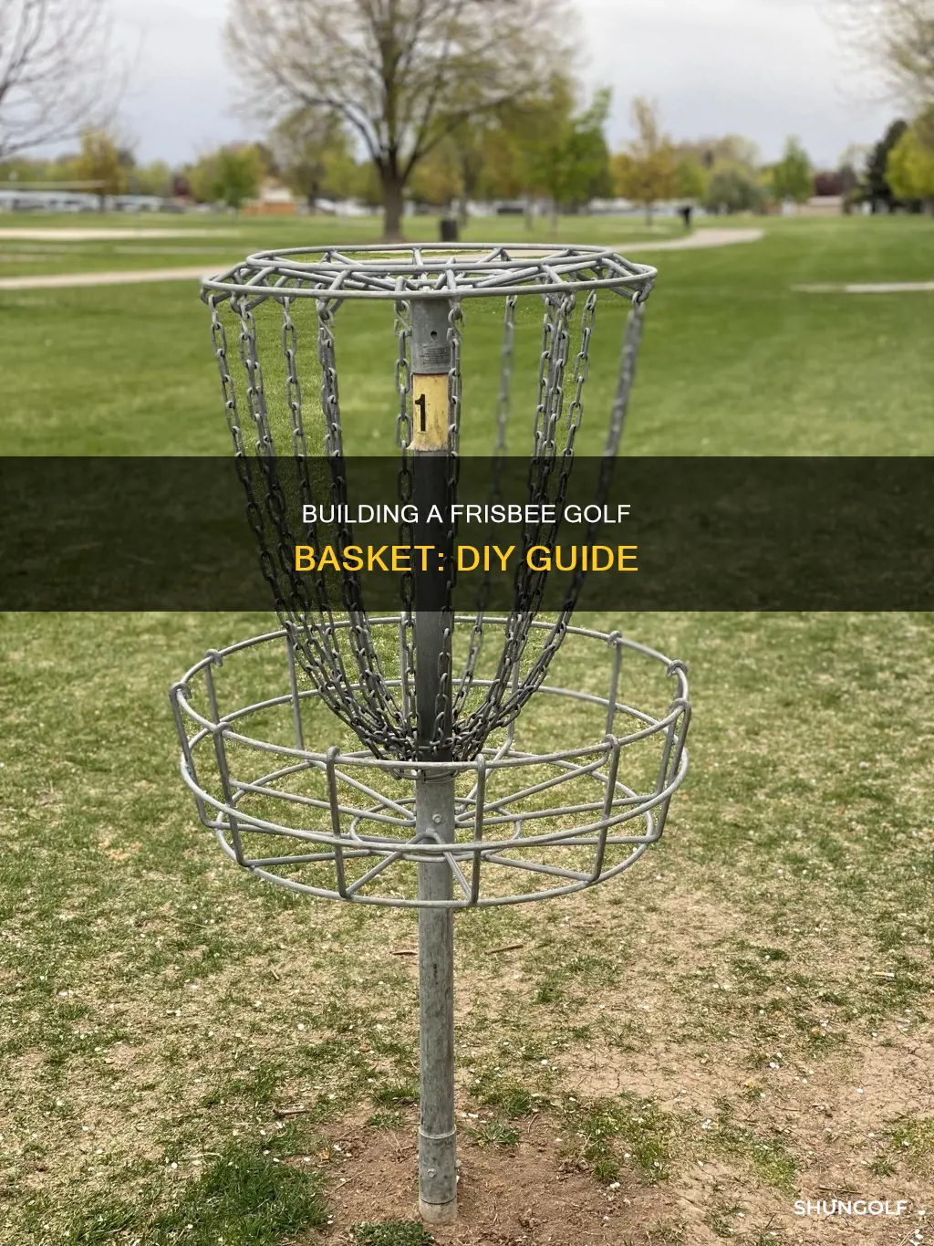 how to build frisbee golf basket