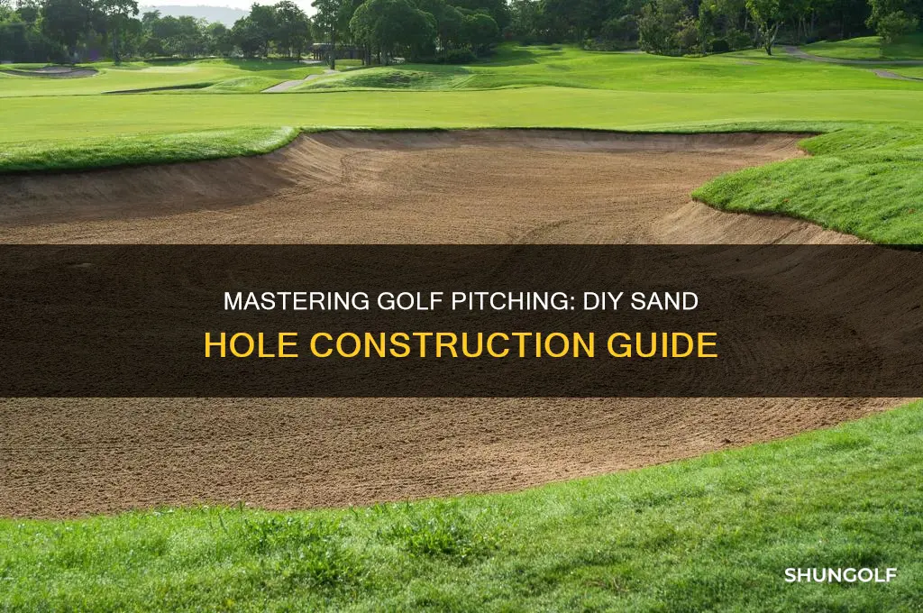 how to build golf pitching sand holes