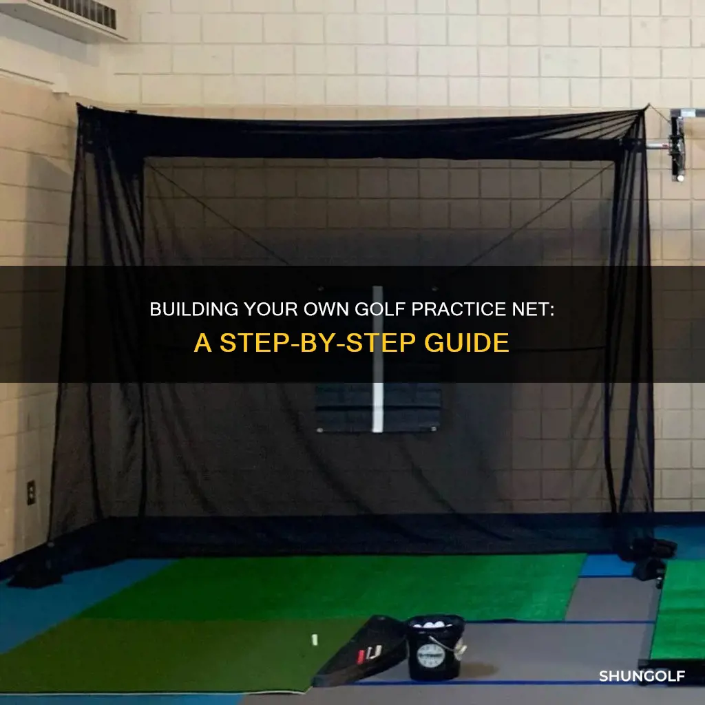 how to build golf practice net