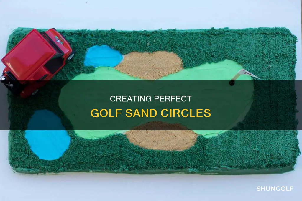 how to build golf sand circles