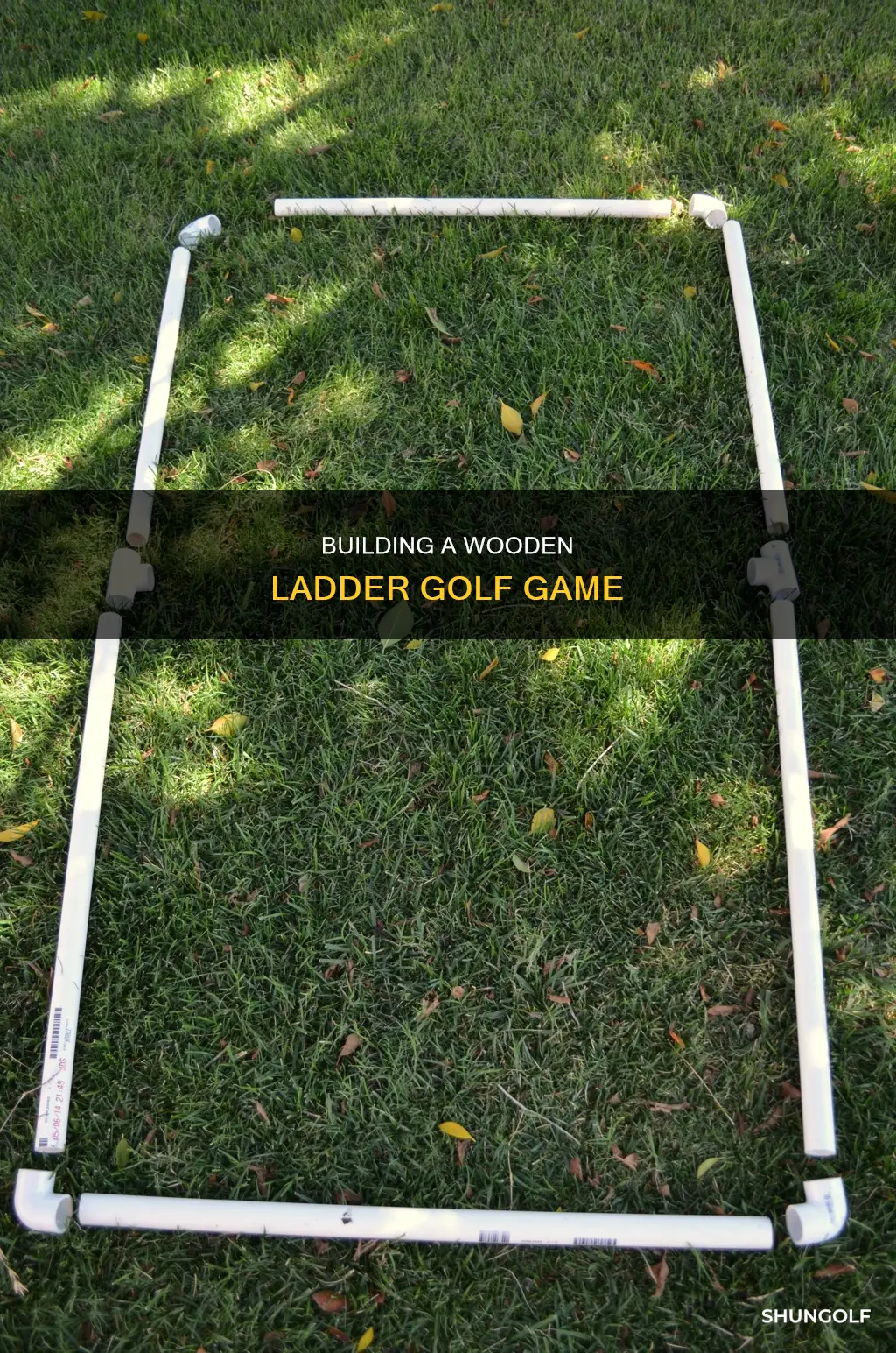 how to build ladder golf wood