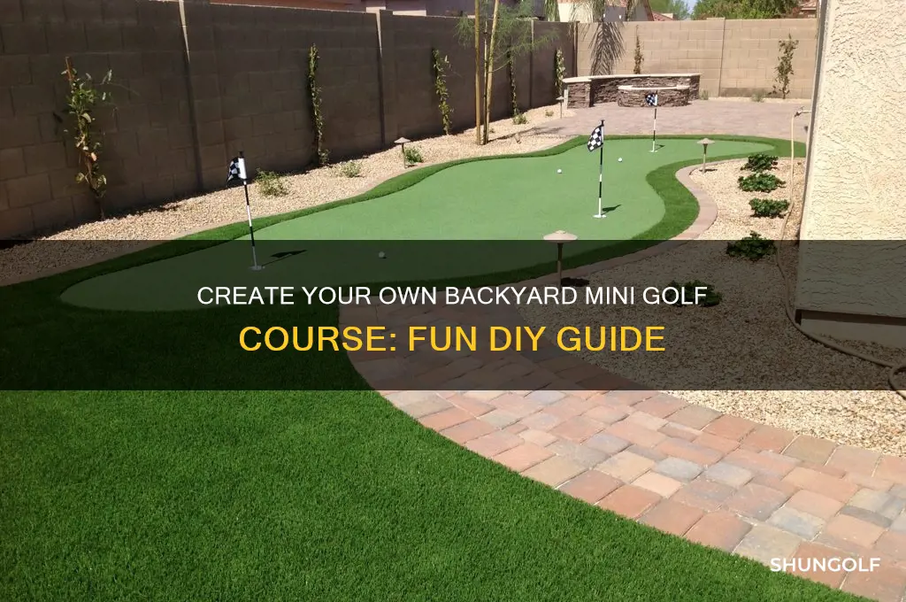 how to build mini golf in your backyard