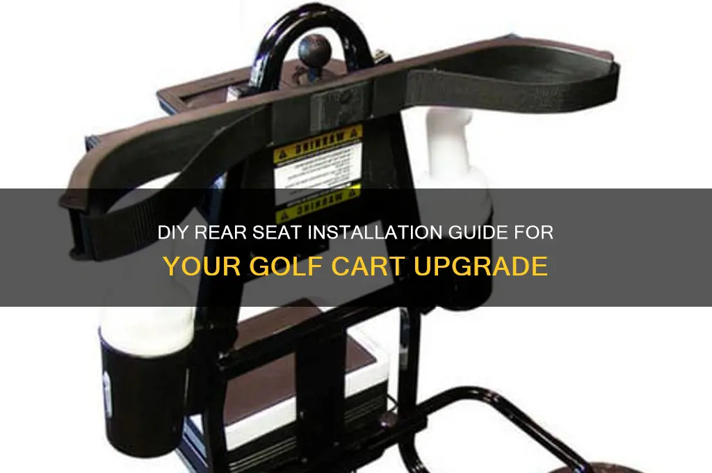 how to build my own rear set for golf cart