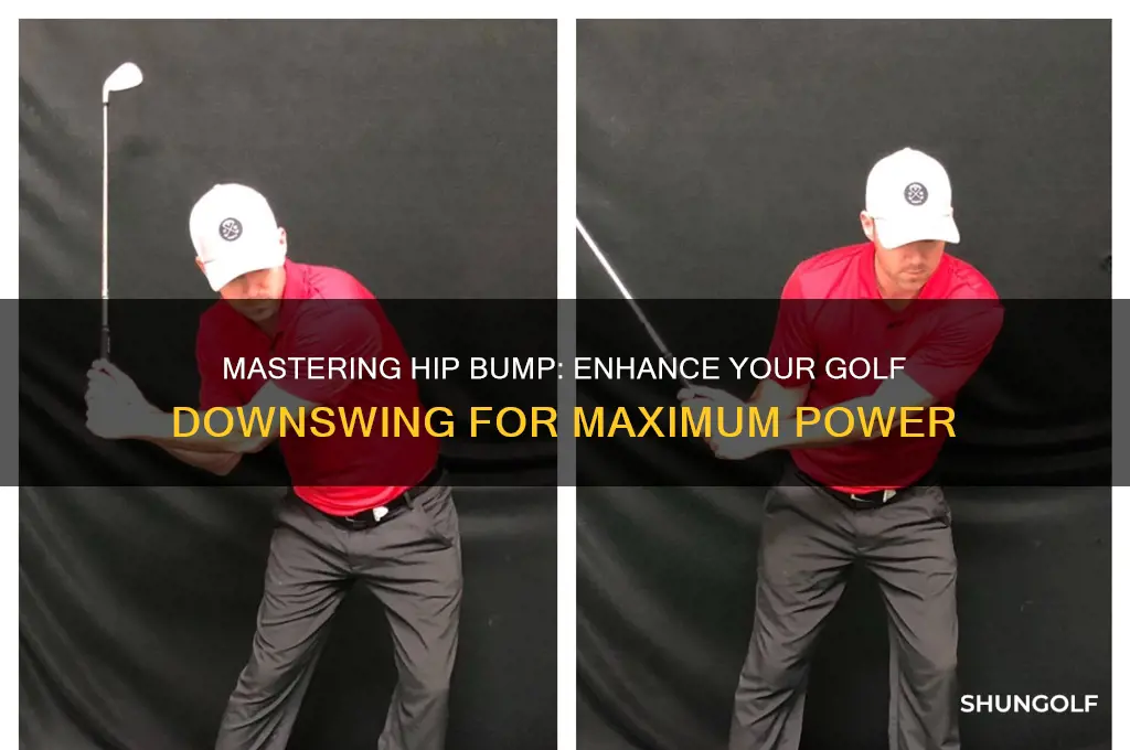 how to bump the hips in the downswing in golf