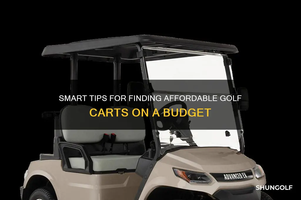 how to buy a cheap golf cart