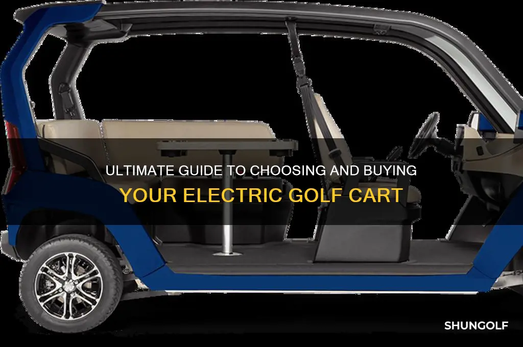 how to buy a electric golf cart