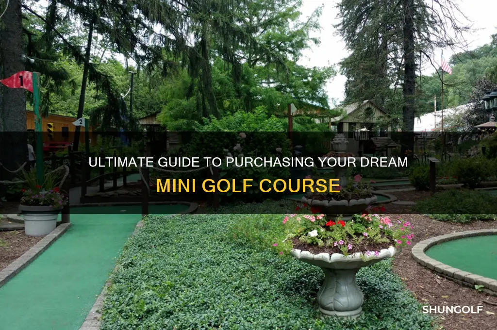 how to buy a mini golf course