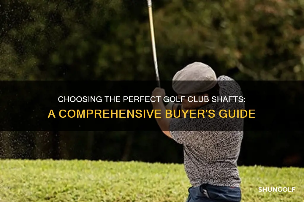 how to buy golf club shafts