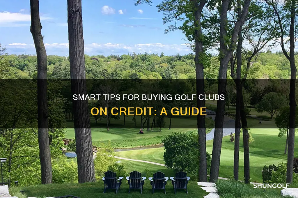 how to buy golf clubs on credit