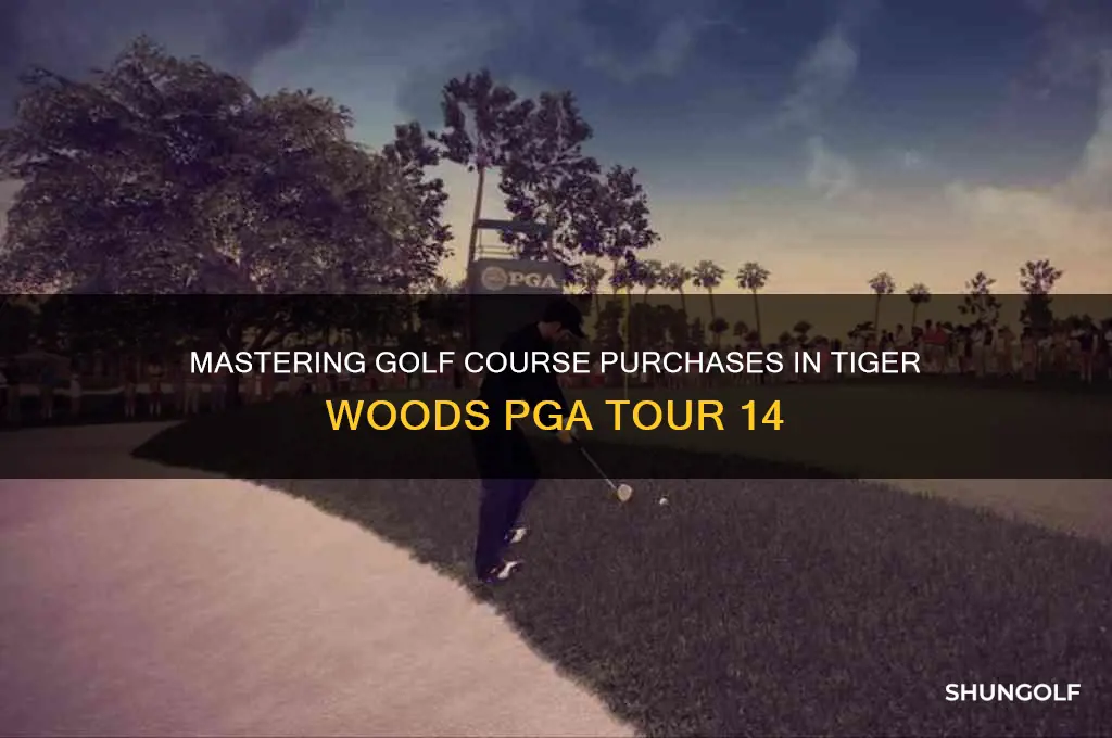 how to buy golf courses on tiger woods 14