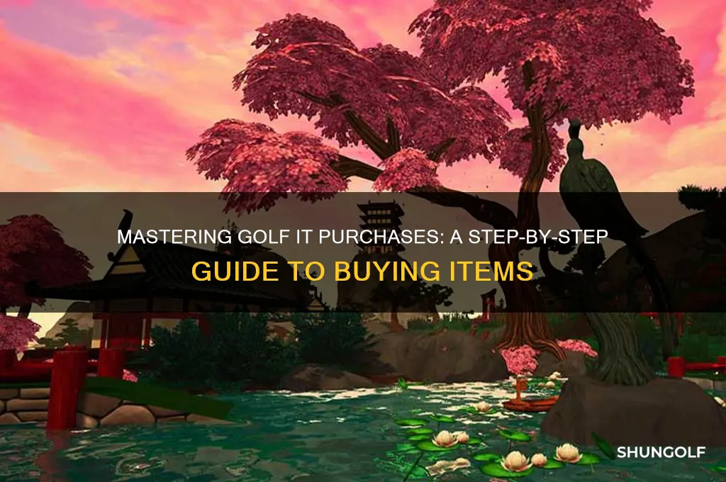 how to buy items in golf it
