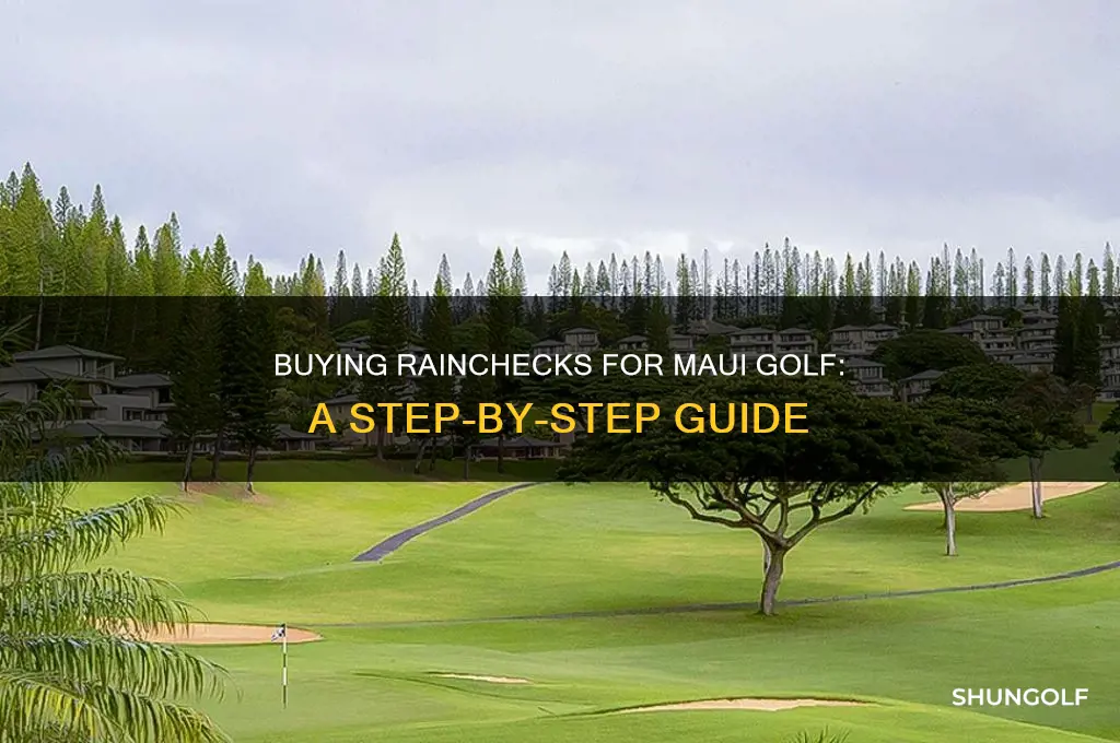how to buy rainchecks from people for maui golf
