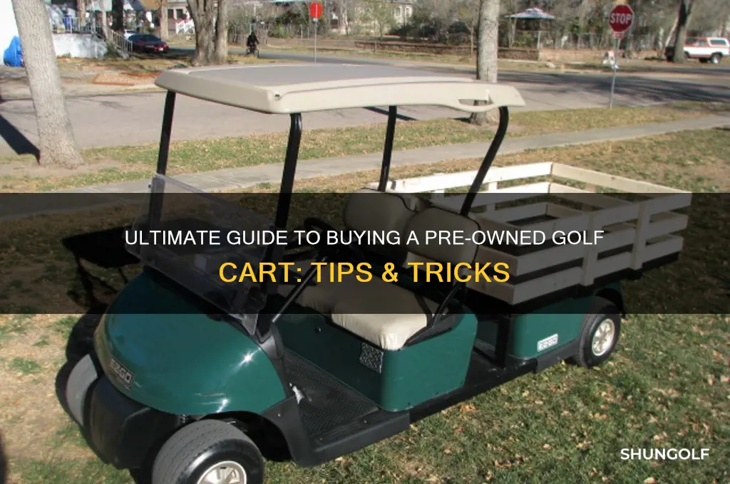 how to buy used golf cart