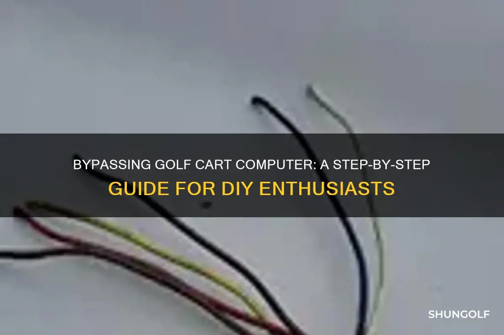 how to bypass golf cart computer
