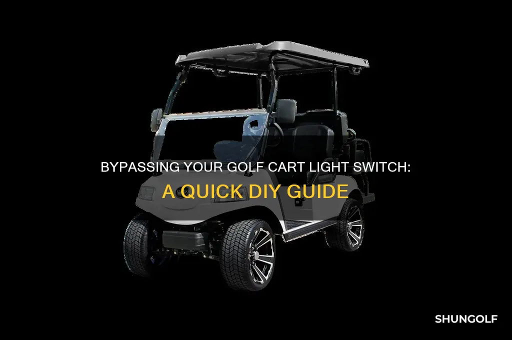 how to bypass golf cart light switch