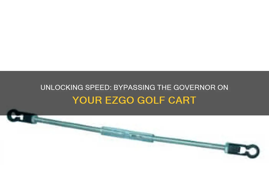 how to bypass governor on ezgo golf cart