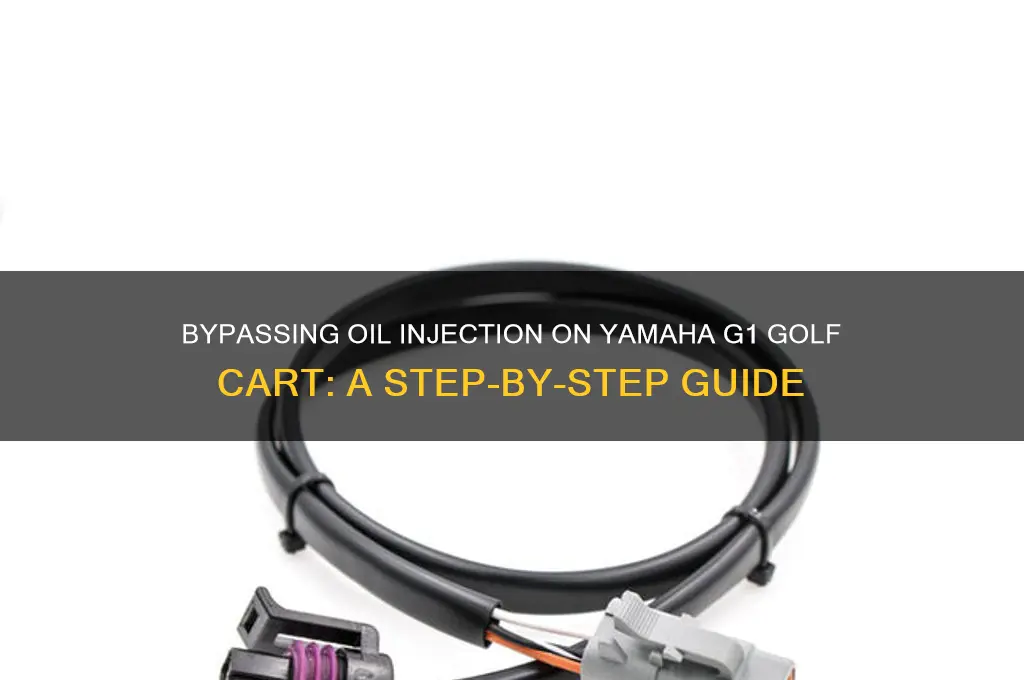 how to bypass oil injection on yamaha g1 golf cart