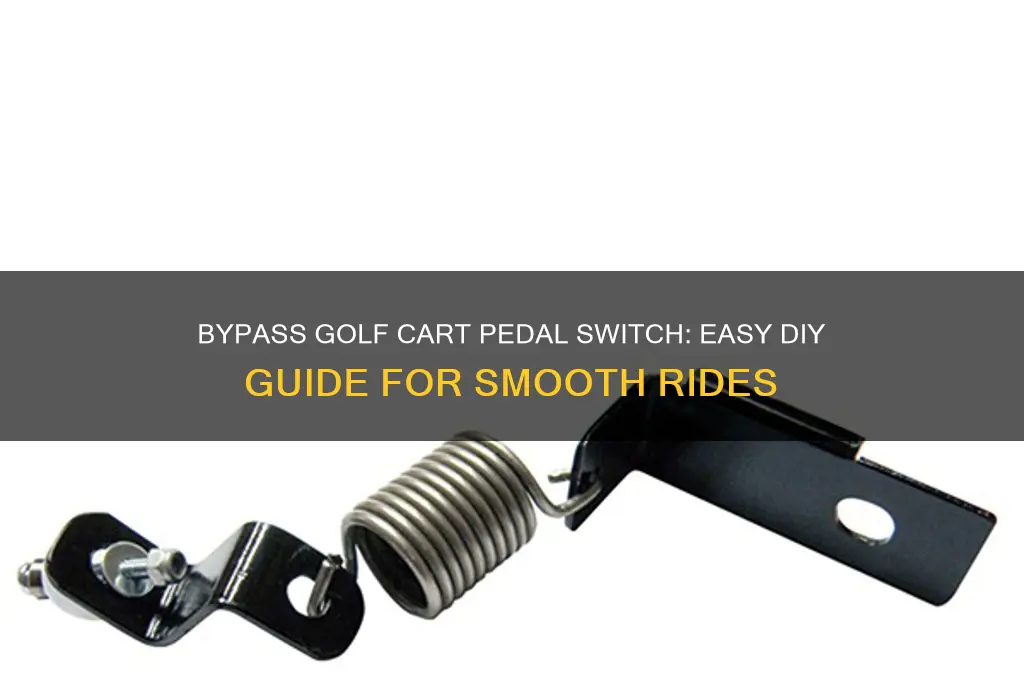 how to bypass pedal switch on golf cart