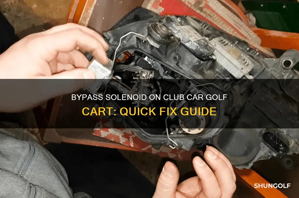 how to bypass solenoid on club car golf cart