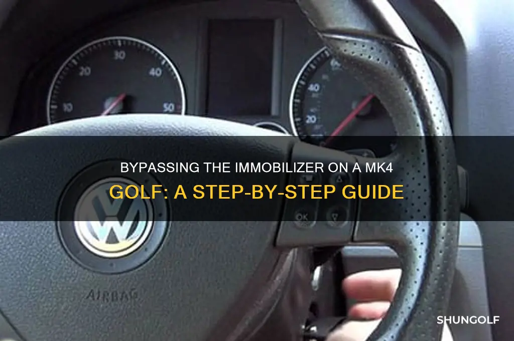 how to bypass tje immoblizer on a mk4 golf