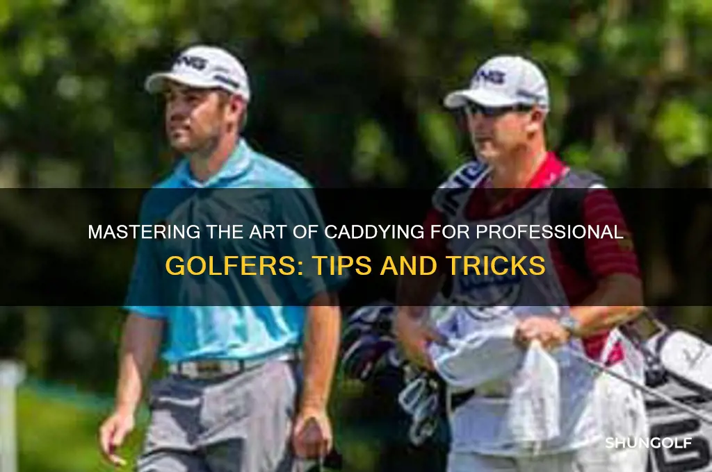 how to caddie for a professional golfer
