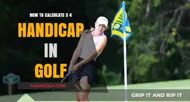 Mastering Golf Handicap Calculations: Understanding the 3/4 Handicap