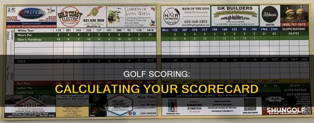 how to calculate a golf score