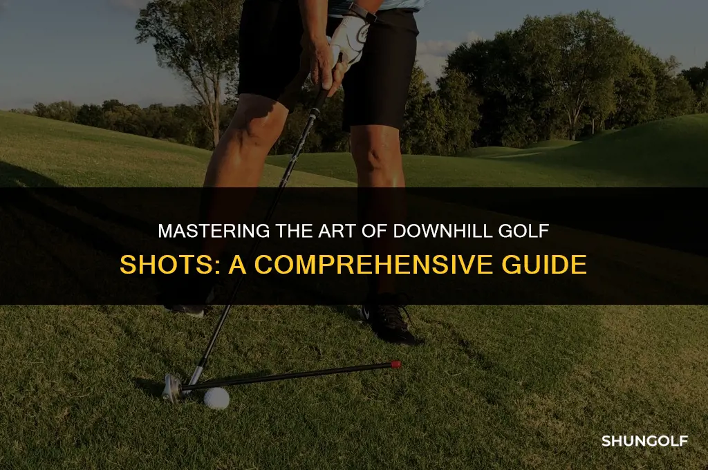 how to calculate downhill golf shot