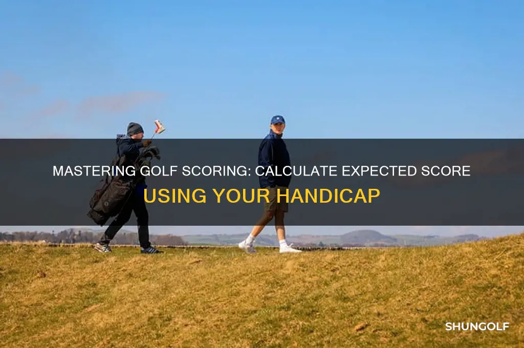 how to calculate expected golf score with handicap