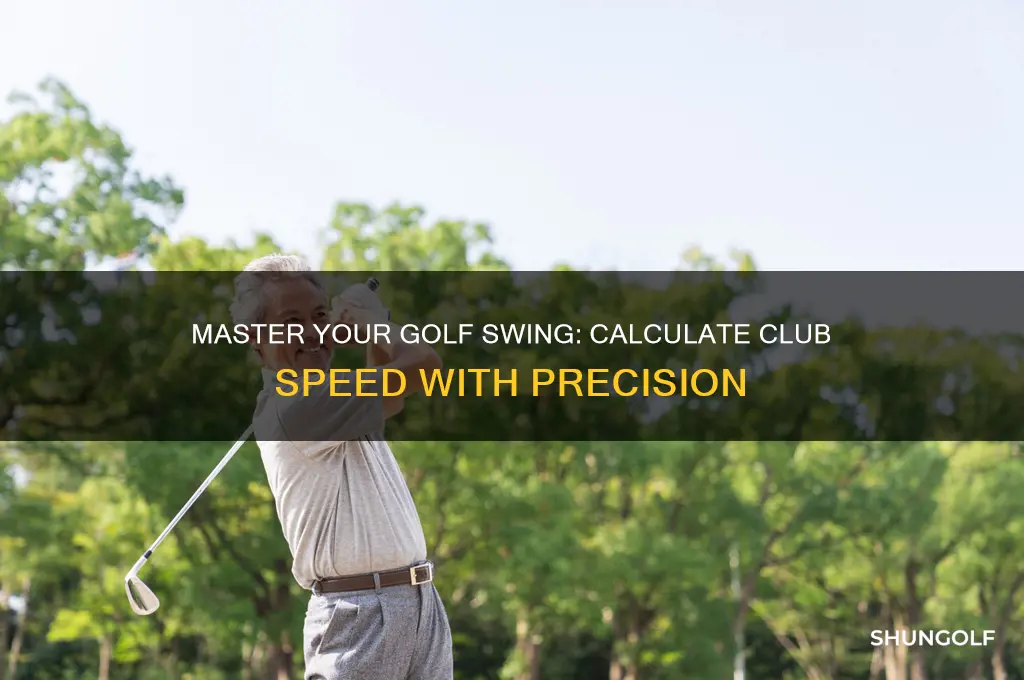 how to calculate golf club swing speed