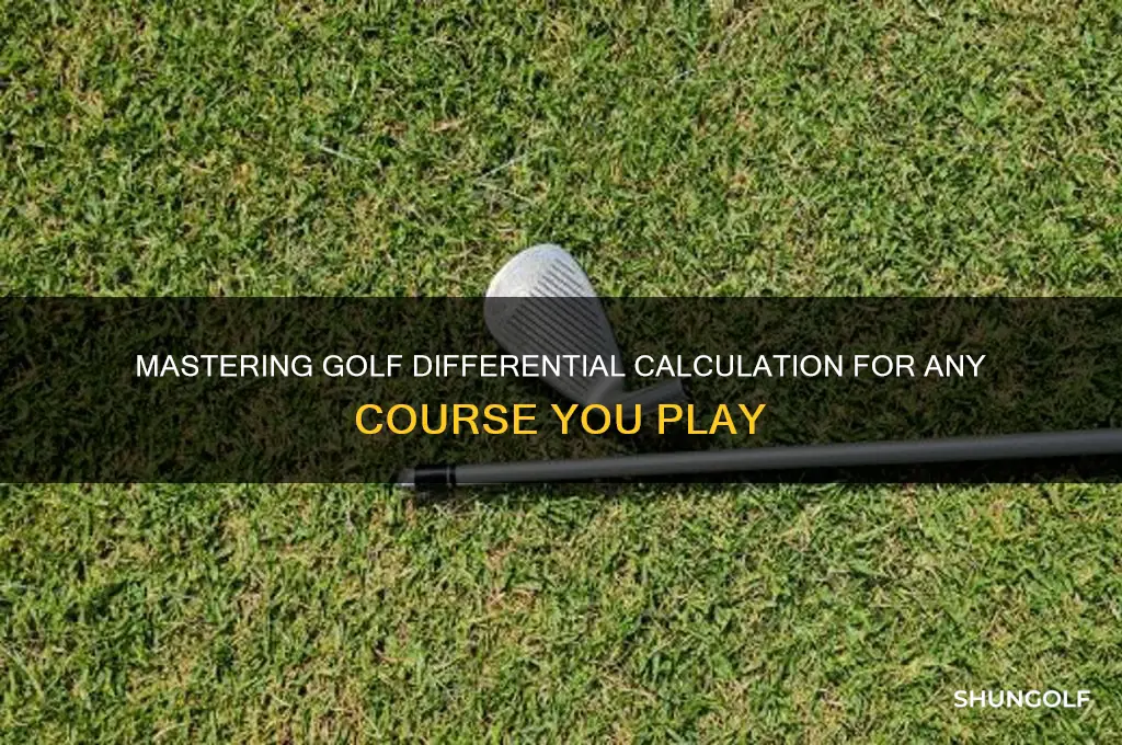 how to calculate golf differential for a given course