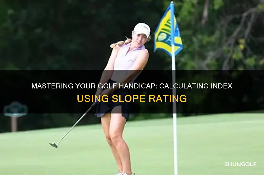 how to calculate golf index based on slope