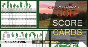 Golf Score Cards: Calculating Your Score