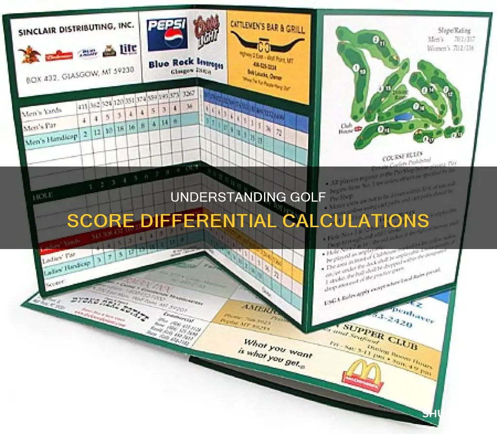 how to calculate golf score differential