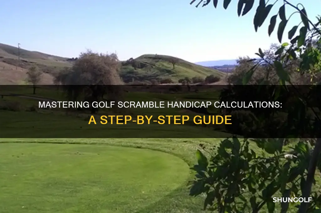 how to calculate golf scramble handicap