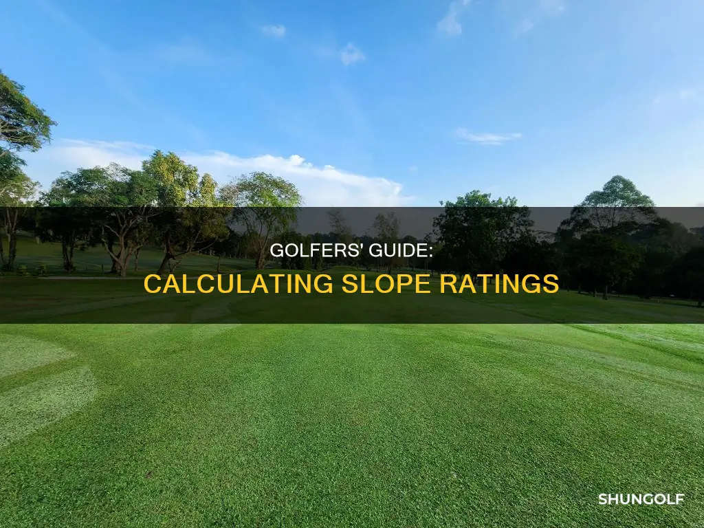 how to calculate golf slope rating