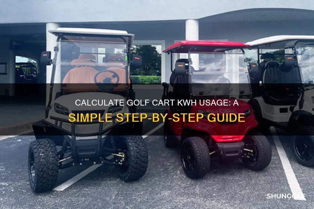 how to calculate kwh usage golf cart
